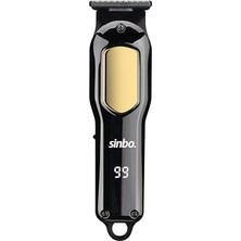 Sınbo SHC-1903 T-Bıçaklı Saç Sakal Kesme Makinesi, USB Şarjlı, LCD Ekranlı, 1-2-3 mm Taraklı, Kablosuz Ense ve Sakal Düzeltici