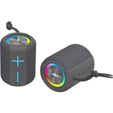Bey Taşınabilir Bluetooth Hoparlör Ipx6 Suya Dayanıklı - 6W Ses Çıkışı Gri