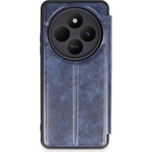 Newface Xiaomi Redmi 14C Kılıf Flip Cover - Lacivert