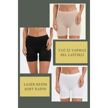 Dorya 3lü Set Külot-Siyah-Beyaz-Ten DOR1056