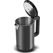 HDY Store Homend Heatrow Cooltouch 1619H Su Isıtıcısı 1.20 lt Paslanmaz Çelik ve Ahşap Sap ile Güvenli Kullanım