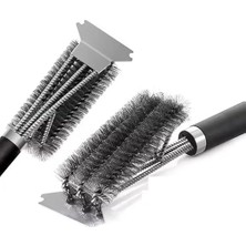 Mangal Izgara Barbekü Temizleme Fırçası Kazıyıcı - 41 Cm, Dayanıklı Sap, 360° Temizlik