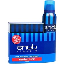 Snob Classic Edt+Deodorant Gift Set, 250 ml