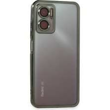 Newface Xiaomi Redmi Note 11E Kılıf Razer Lensli Silikon - Yeşil