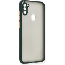 Newface Samsung Galaxy A11 Kılıf Montreal Silikon Kapak - Yeşil