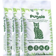 Pugalo Premium Tozsuz Kedi KUMU,%100 Doğal, Hızlı Topaklaşma, Koku Hapseden Formül, 10 Lt