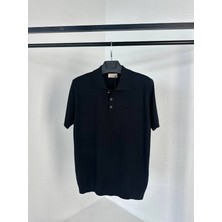 Hermes Premium Triko Polo Yaka Düğmeli T-Shirt – Yumuşak Dokulu, Nefes Alabilir, Şık Erkek Tişört