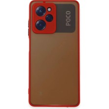 Newface Xiaomi Poco X5 Pro 5g Kılıf Montreal Silikon Kapak - Kırmızı