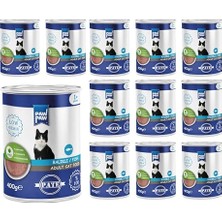 HDY Store Yetişkin Kedi Balıklı Pate 400 gr x 12 Adet