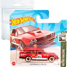Hot Wheels Alfa Romeo Gtv6 3.0 Retro Racers 10/10 (185/250) HKG48 Short Card Matel 2023 + Blister & Kart Koruyucu Paketi Friki Maymun