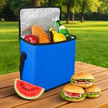 25 Litre Termal Soğutucu Piknik Çantası – Kamp, Plaj, Oto Buzluk ve Seyahat Için Serin Tutucu Termos Çanta, Hafif & Taşınabilir (Mavi)