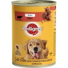 Pedigree Köpekler Adult Sığır ve Ciğer Karışımı(Jöleli) Konserve Yaş Mama 400 G
