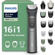 All-In-One Trimmer 7000 Series, 16'sı 1 Arada Erkek Bakım Seti, Yüz Saç Vücut Için, 120 Dakika Çalışma Süresi, MG7931/30