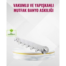 MiraLive Duvar Tipi Vakumlu Askılık Şeffaf Orta Tasarımlı