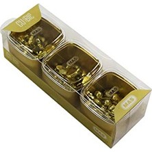 Cubbie Premium 3'lü Kutu Ataş Raptiye Seti, Gold