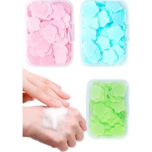 Smartizi 3 Kutu Parfümlü Mini Kağıt Sabun – 300 Yaprak Sihirli Eriyen Sabun, Taşınabilir El Temizleyici, Okul, Seyahat ve Günlük Kullanım Için Mini Temizlik Yaprağı