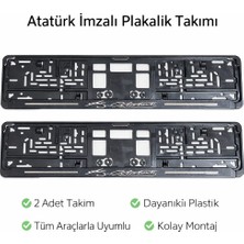 Özsoy Atatürk Imzalı Plakalık Ön Arka Takım – 2’li Set