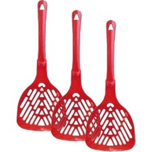 Basıc Kedi Kumu Küreği Red (3 Paketi)