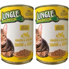 Tavuklu-Sebzeli Kedi Konservesi, 415 G (2 Paketi)