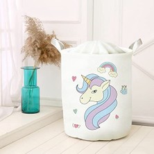 Çok Amaçlı Oyuncak Saklama Kutusu Kirli Çamaşır Piknik Sepeti Katlanır Düzenleyici Keçe Model 00262