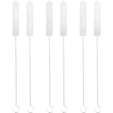 Orret Home 6'lı Pipet Temizleme Fırçası Seti – Suluk, Biberon, Akvaryum, Cam, Çelik ve Bambu Pipetler Için Esnek Temizlik Fırçası-Pipet Temizleyici Tel Fırça