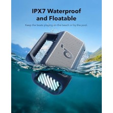 Bey By Boom 2 Bluetooth Hoparlör, 24 Saat Çalışma Süresi, 80W, Rgb, 2.1, Ipx7, Bassup 2.0, Özelleştirilebilir Eq, Mavi