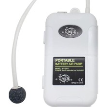 Akvaryum Hava Pompası, 0.6m Lastik Hortum ve Hava Taşı ile Balık Tankı Hava Pompası, 6 Galon Yem Kovası Için Aeratör, Tropikal Balık ve Balıkçılık Meraklıları Için Uygun