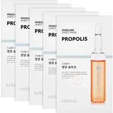 Mıssha Propolis Içerikli Besleyici Yaprak Maske Mascure Nutrition Solution Sheet Mask (Propolis)