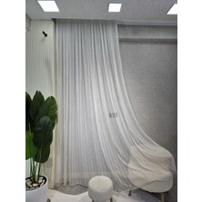 İkrar Perde Zincir Makarna Gümüş Tül Perde A Pile 1x3 Sık Pile (Metre FIYATI:240)