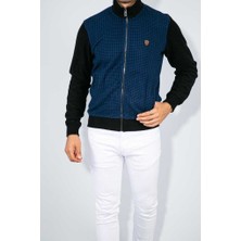 Voltaj Sierra Fermuarlı Erkek Sweatshirt Siyah