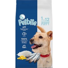 Yavru Köpekler Için Balık Etli Kuru Köpek Maması (1 Kg, Balık)