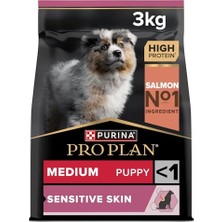 Pro Plan Medium Puppy Somonlu Tam Kuru Orta Irk Yavru Köpek Maması, 3 kg