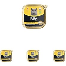 Plus Organik Tavuklu Soslu Parçalar Yetişkin Kedi Maması 85 gr (4 Paketi)