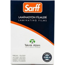 Sarff 125 Mikron Pvc Laminasyon Filmi A4 100’LÜ Paket