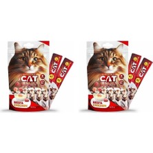 Cat Sıvı Kedi Ödülü Dana-Tavuk Etl 5X15 gr 2li Paket