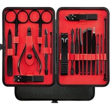 Nuvvo Jouis Manikür Pedikür Seti Kişisel Bakım Tırnak Makası Seti Profesyonel Pedikür El ve Ayak Bakım Kiti Erkek ve Kadınlar Için Paslanmaz Çelik Harika Takım (18 Parça)