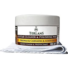Terlans Gitar Gövde Klavye Temizleyici Parlatıcı Koruyucu Vaks Krem 100 ml Guitar Cleaner & Polishing Wax
