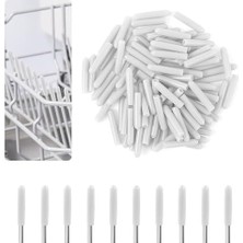 Bulaşık Makinesi Sepet Koruyucu Kapak Uçları, Gri Plastik, Tabak ve Bardak Rafı Için Pas ve Çizilme Önleyici 100 Adet (Beyaz)          [enerji Sınıfı A]