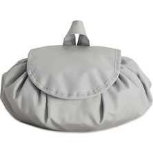 Ocean Home Textile Fonksiyonel Su Itici Leke Tutmaz Kumaş Düzenleyici Seyahat Tipi Makyaj Çantası Ø 50 cm
