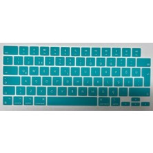 Arabulalaca Macbook Air 15 Inç  A3448 M5 Işlemci Türkçe Q Silikon Klavye Koruyucu Öint (Pastel Yeşil)
