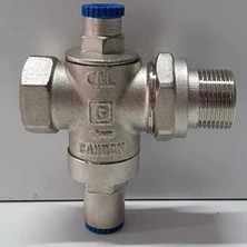 Candan Su Basınç Düşürücü Regülatör, 3/4 Inç Rekorlu, Metal Gövde, Şebeke Suyu Için