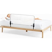 Agubugu Baby - Desensiz Beyaz Fileli Katlanabilir Yatak Bariyeri 120 cm