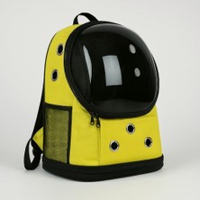 Beylini Fileli Şeffaf Yıkanabilir Evcil Hayvan Taşıma Çantası Uçuş Kurallarına Uygun Büyük Kedi Küçük Köpekler Için Seyahat Çantası (Sarı)