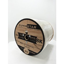 Zuma 300M 80 Tel Sargı Rg6/u6 8k UHD Çanak Anten Kablosu