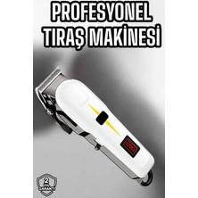 Tıraş Makinesi Profesyonel Saç ve Sakal Kesme Milim Ayarlı Dijital Göstergeli