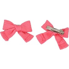 Kedi ve Küçük Irk Köpek Için Şeker Pembe Örgü Papyon Pensli Toka Evcil Hayvan Tokası 1 Adet