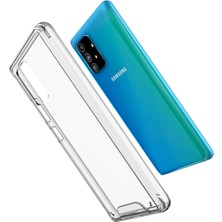 Newface Samsung Galaxy A91 / S10 Lite Kılıf Lüx Şeffaf Silikon