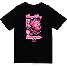 stonedfame One Piece - Tony Tony Chopper - Anime Baskılı Unisex %100 Pamuk Siyah T-Shirt