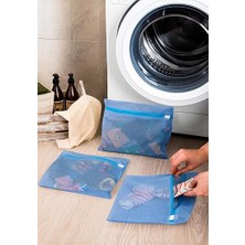 3 Adet Bebek ve Çocuk Çorap Yıkama Filesi Mavi