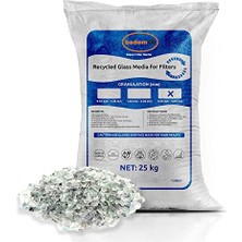 Cam Filtre Medyası 25 kg Havuz Filitre Temizleme Cam Kumu 3.20-5.00 mm